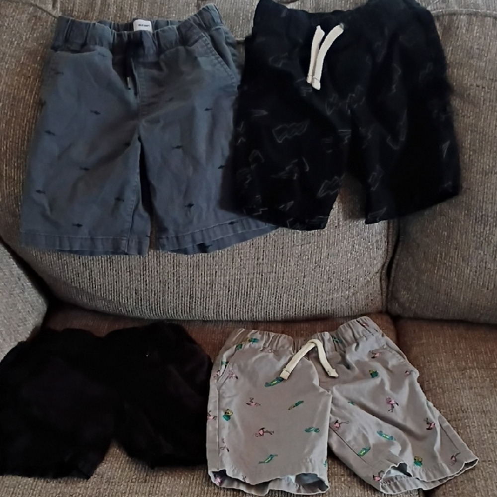Old Navy Kids' Shorts Set - Blue, Black, and Patterned